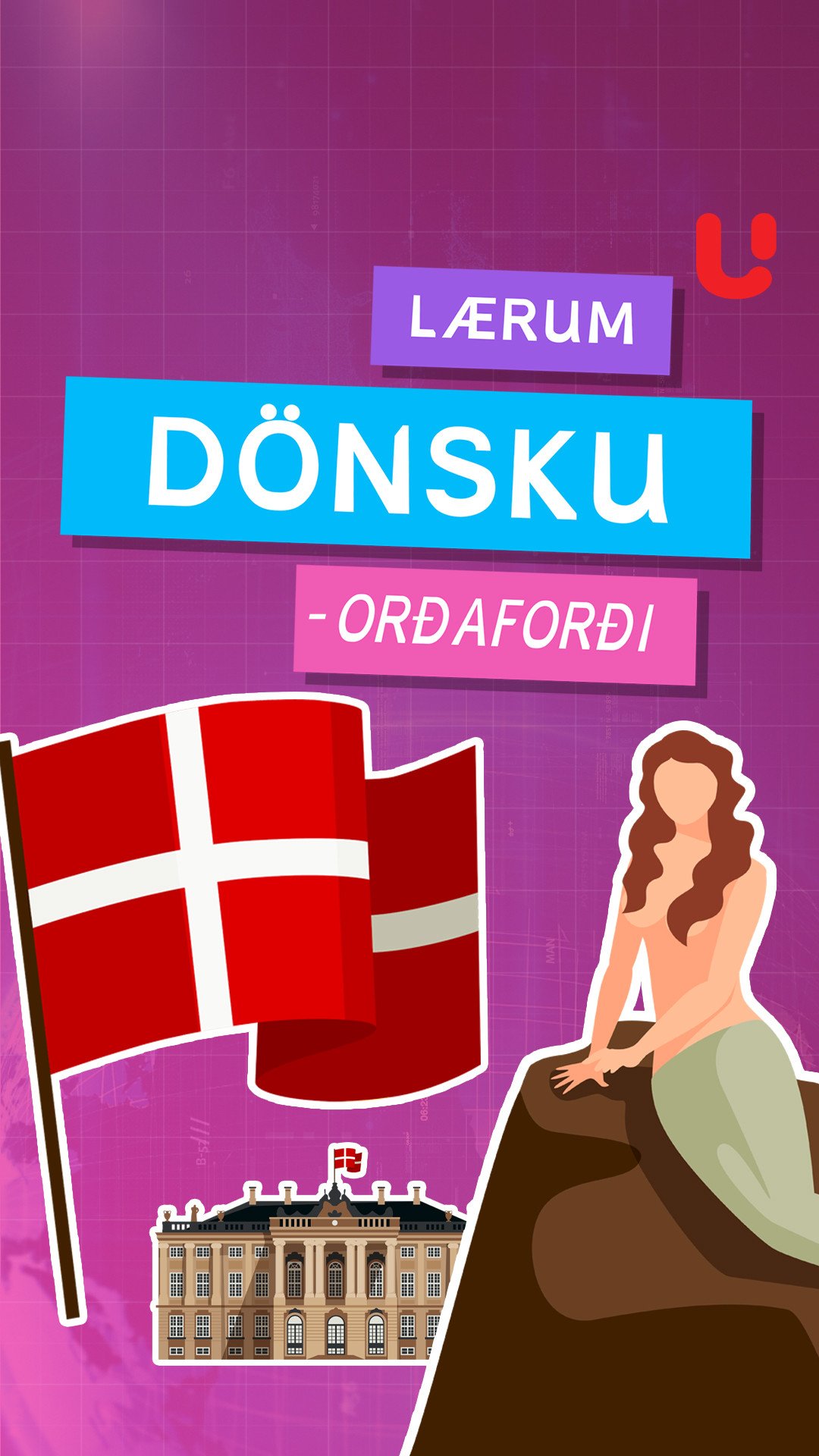 Lærum dönsku - orðaforði
