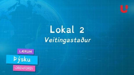 Veitingastaður- þýska - orðaforði 2